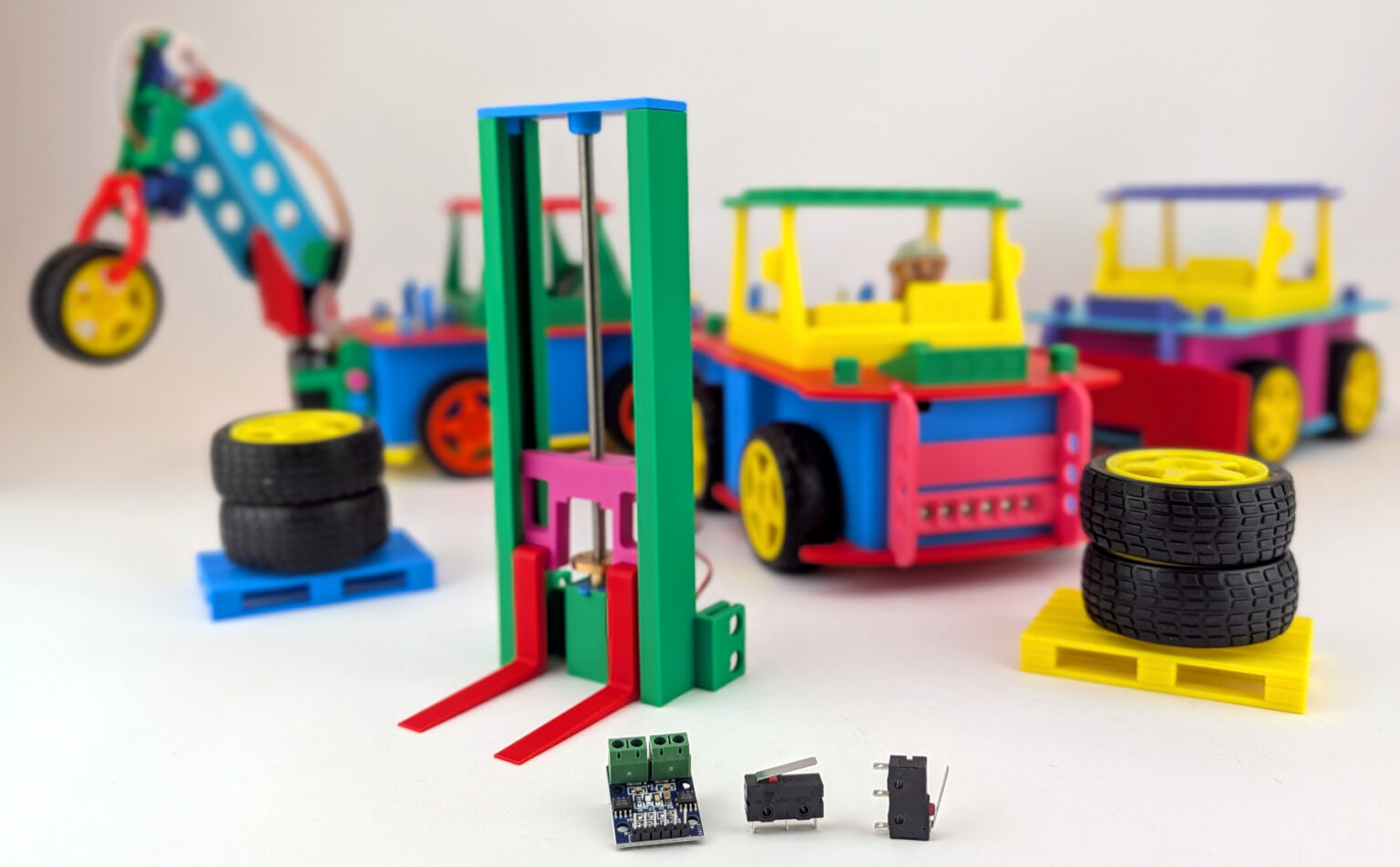 Robot Using Stapler Gabelstapler-Upgrade für Ihr ESP32 Roboter-Auto: Heben wie ein Profi ...